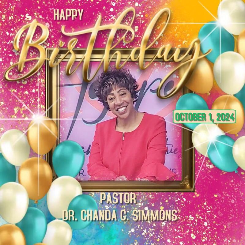 Happy Birthday Pastor Simmons